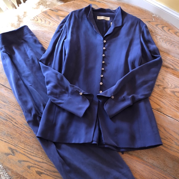 Dana Buchman Dresses & Skirts - DANA BUCHMAN slitted long skirt/jacket/silk